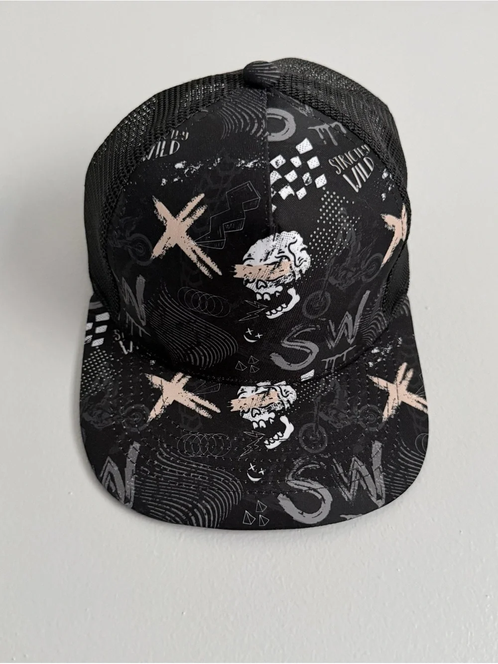 Strictly Wild Baby Trucker Hat 6-18M Snapback Toddler Cap SW Bones